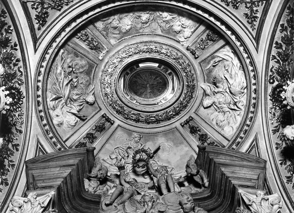 decorazione plastico-pittorica - ambito romano (prima met&agrave; sec. XVIII)